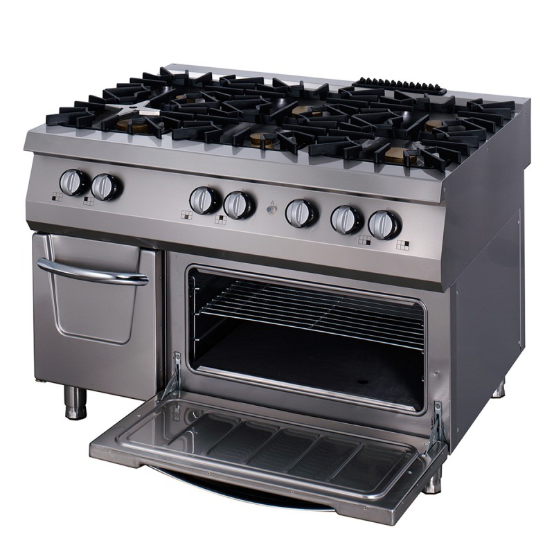 Premium Stove - 6 Burners - Triple Unit - 90cm Deep - incl O Premium Stove - 6 Burners - Triple Unit - 90cm Deep - incl O