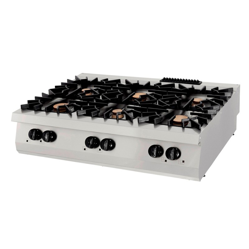 Premium Cooker - 6 Burners - Triple Unit - 90cm Deep - Gas Premium Cooker - 6 Burners - Triple Unit - 90cm Deep - Gas