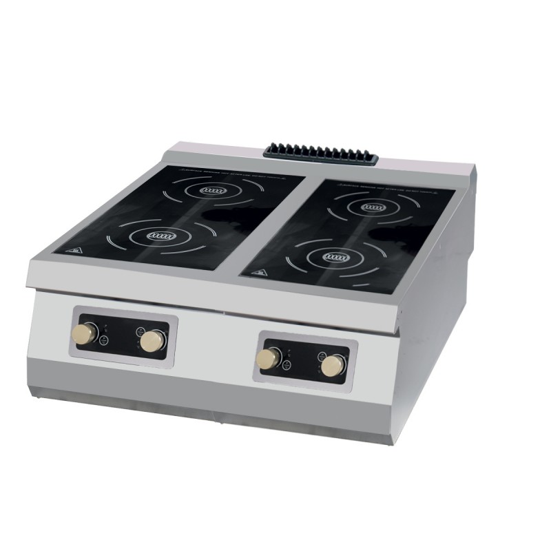 Premium Induction Cooker - 4 Burners - Double Unit - 90cm De Premium Induction Cooker - 4 Burners - Double Unit - 90cm De