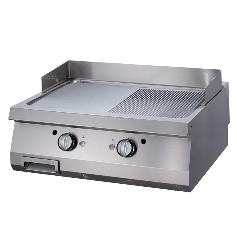 Premium Griddle - Half Grooved - Double Unit - 90cm Deep - G Premium Griddle - Half Grooved - Double Unit - 90cm Deep - G