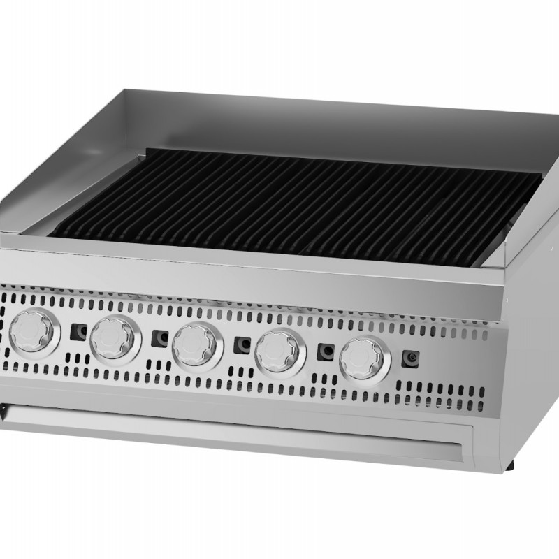 Premium Chargrill - 5 Zones - Double Unit - 90cm Deep - Gas Premium Chargrill - 5 Zones - Double Unit - 90cm Deep - Gas