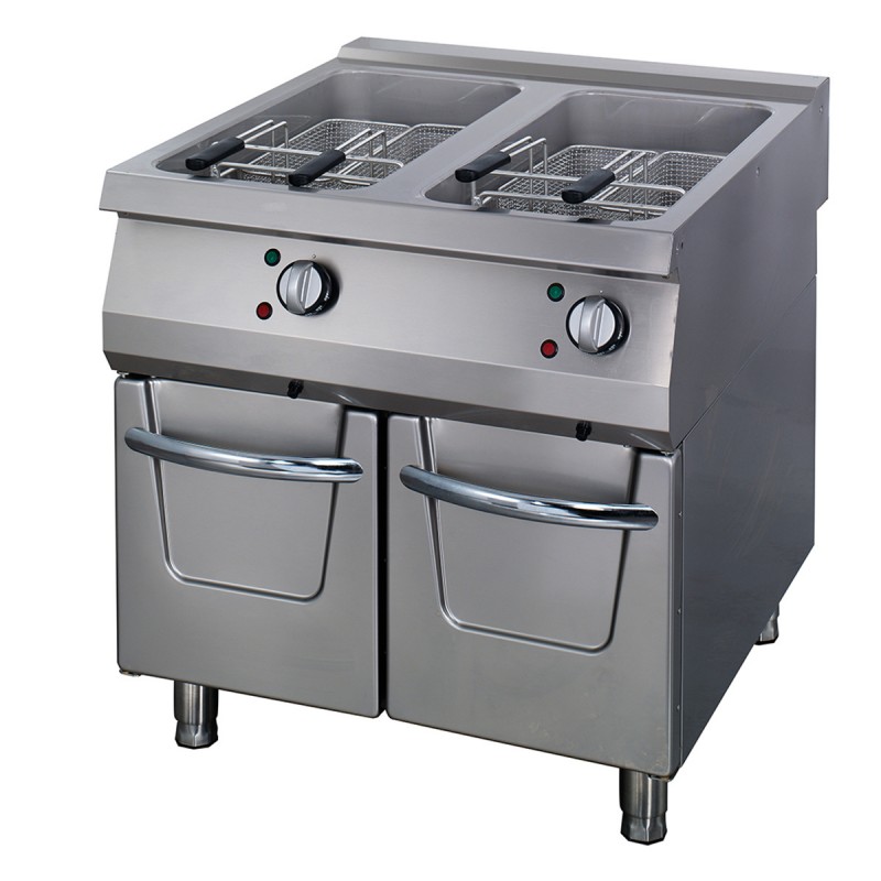 Premium Deep Fryer - 2 x 22L - Double Unit - 90cm Deep - wit Premium Deep Fryer - 2 x 22L - Double Unit - 90cm Deep - wit