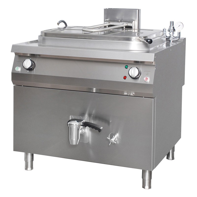 Premium Boiling Pan - 265L - Indirect - 90cm Deep - Gas Premium Boiling Pan - 265L - Indirect - 90cm Deep - Gas