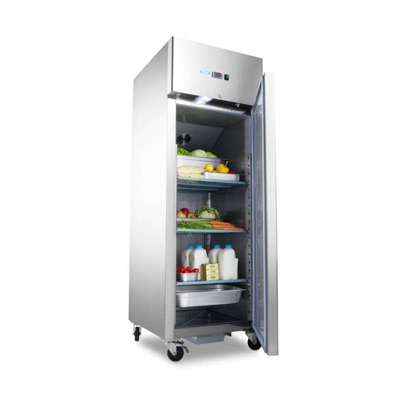 Fridge - 600L - 3 Adjustable Shelves (2/1 GN) - on Wheels - Fridge - 600L - 3 Adjustable Shelves (2/1 GN) - on Wheels -
