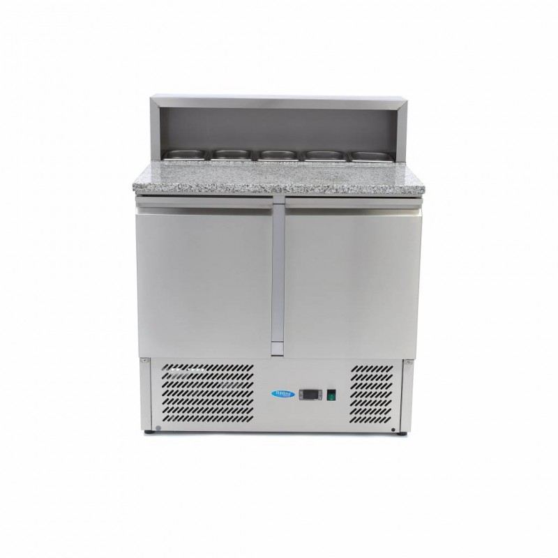 Pizza Prep Fridge - 90cm - 2 Doors - Fits 5 x 1/6 GN - incl Pizza Prep Fridge - 90cm - 2 Doors - Fits 5 x 1/6 GN - incl