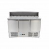 Pizza Prep Fridge - 137cm - 3 Doors - Fits 8 x 1/6 GN - incl Pizza Prep Fridge - 137cm - 3 Doors - Fits 8 x 1/6 GN - incl