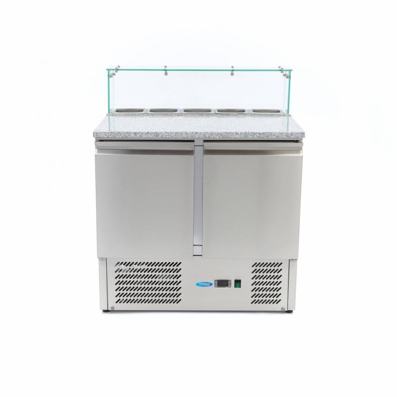 Pizza Prep Fridge - 90cm - 2 Doors - Fits 5 x 1/6 GN - incl Pizza Prep Fridge - 90cm - 2 Doors - Fits 5 x 1/6 GN - incl