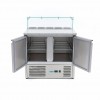 Pizza Prep Fridge - 90cm - 2 Doors - Fits 5 x 1/6 GN - incl Pizza Prep Fridge - 90cm - 2 Doors - Fits 5 x 1/6 GN - incl