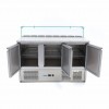 Pizza Prep Fridge - 137cm - 3 Doors - Fits 8 x 1/6 GN - incl Pizza Prep Fridge - 137cm - 3 Doors - Fits 8 x 1/6 GN - incl