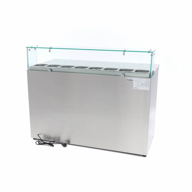 Pizza Prep Fridge - 137cm - 3 Doors - Fits 8 x 1/6 GN - incl Pizza Prep Fridge - 137cm - 3 Doors - Fits 8 x 1/6 GN - incl