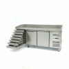 Pizza Prep Fridge - 202cm - 2 Doors - Fits 5 x 1/6 GN - 7 Dr Pizza Prep Fridge - 202cm - 2 Doors - Fits 5 x 1/6 GN - 7 Dr