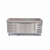 Pizza Prep Fridge - 202cm - 2 Doors - Fits 5 x 1/6 GN - 7 Dr Pizza Prep Fridge - 202cm - 2 Doors - Fits 5 x 1/6 GN - 7 Dr