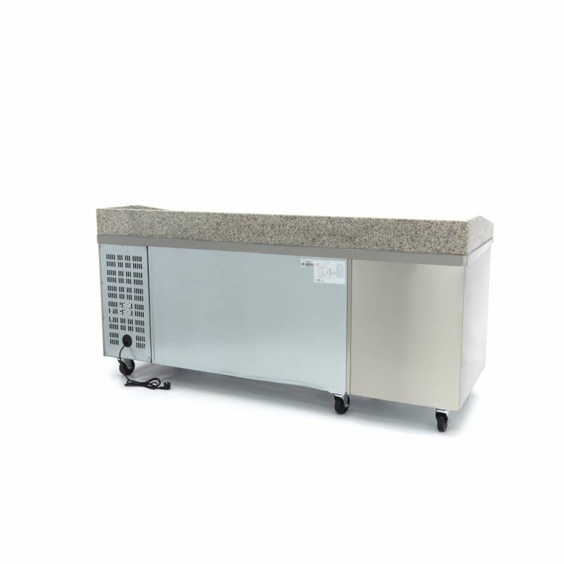 Pizza Prep Fridge - 202cm - 2 Doors - Fits 5 x 1/6 GN - 7 Dr Pizza Prep Fridge - 202cm - 2 Doors - Fits 5 x 1/6 GN - 7 Dr
