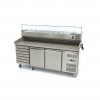Pizza Prep Fridge - 202cm - 2 Doors - Fits 5 x 1/6 GN - 7 Dr Pizza Prep Fridge - 202cm - 2 Doors - Fits 5 x 1/6 GN - 7 Dr