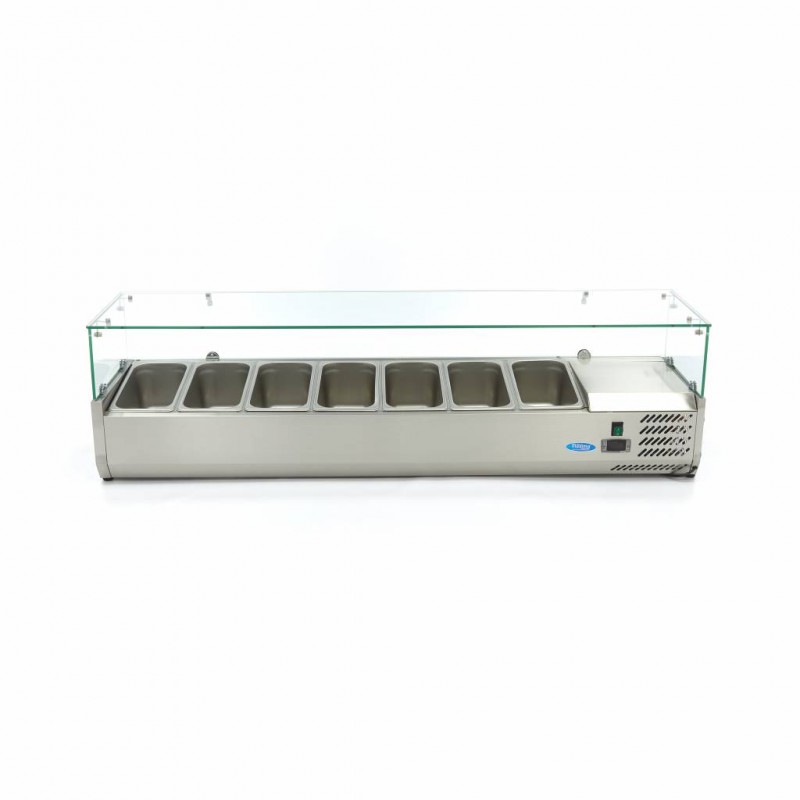 Countertop Prep Fridge - 160cm - Fits 7 x 1/3 GN Countertop Prep Fridge - 160cm - Fits 7 x 1/3 GN