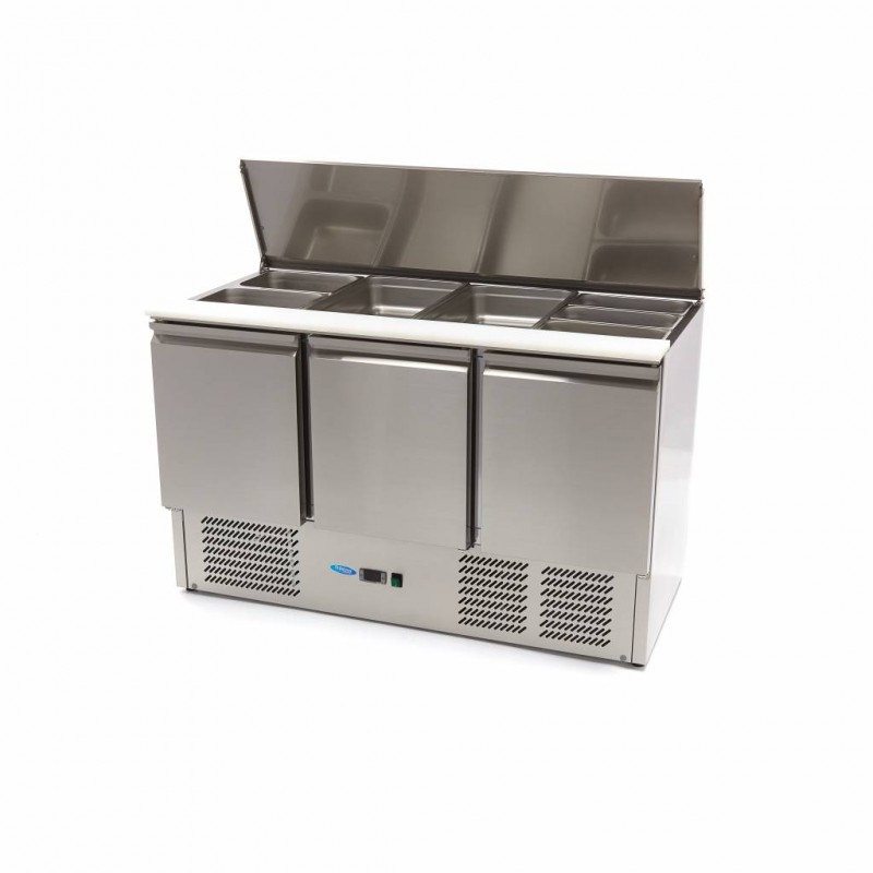 Saladette - 400L - 137cm - 3 Doors - incl Cutting Board Saladette - 400L - 137cm - 3 Doors - incl Cutting Board