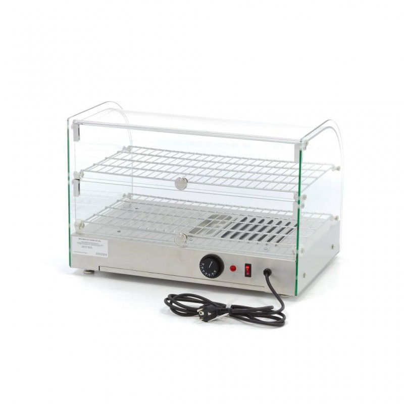 Heated Food Display - 45L - 55cm - 2 Shelves Heated Food Display - 45L - 55cm - 2 Shelves
