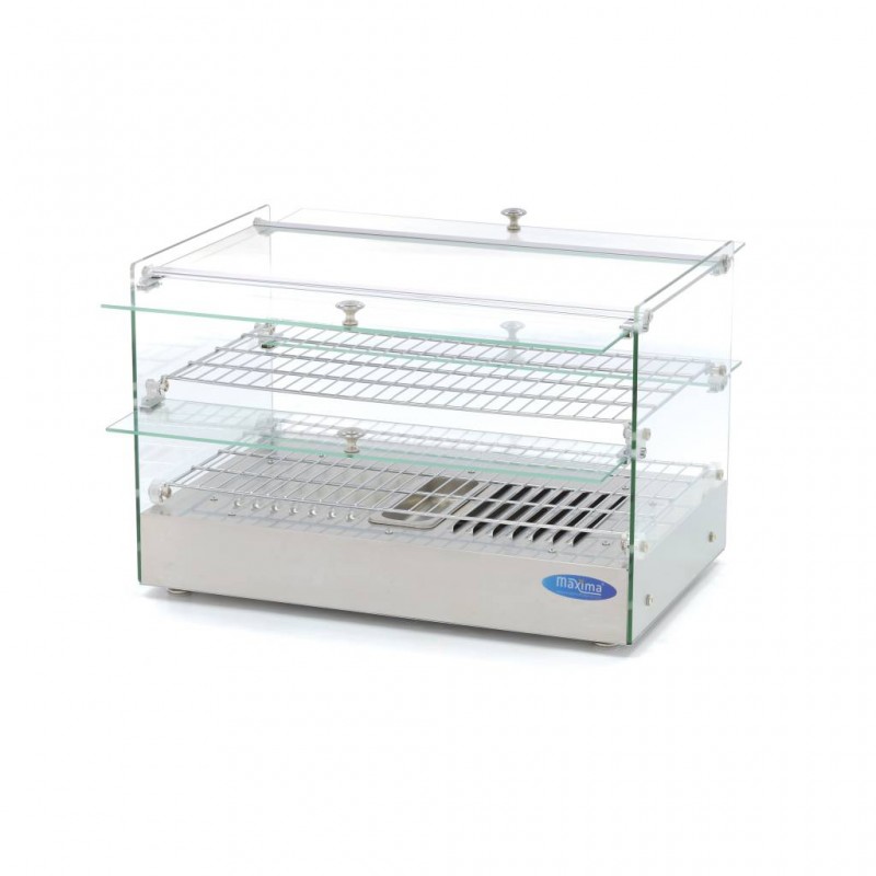 Heated Food Display - 50L - 55cm - 2 Shelves Heated Food Display - 50L - 55cm - 2 Shelves