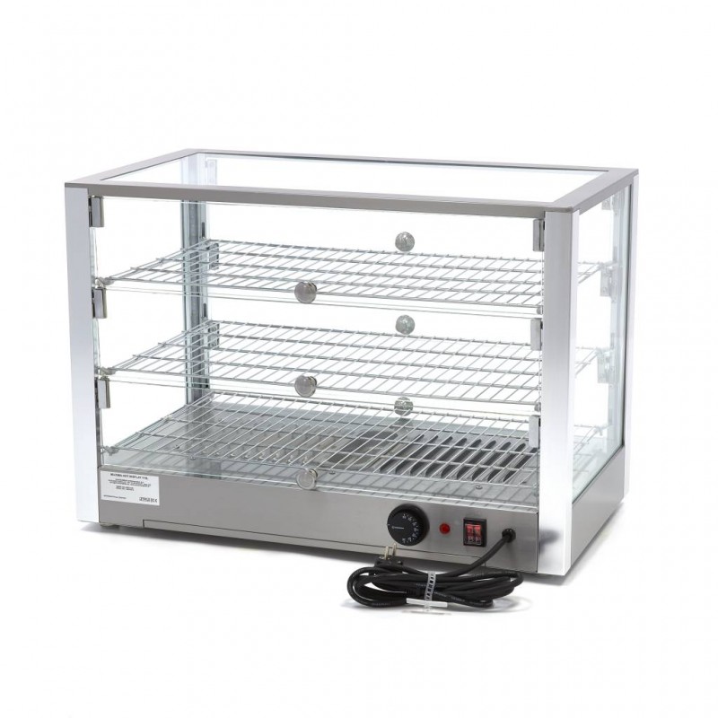 Heated Food Display - 115L - 70cm - 3 Shelves Heated Food Display - 115L - 70cm - 3 Shelves