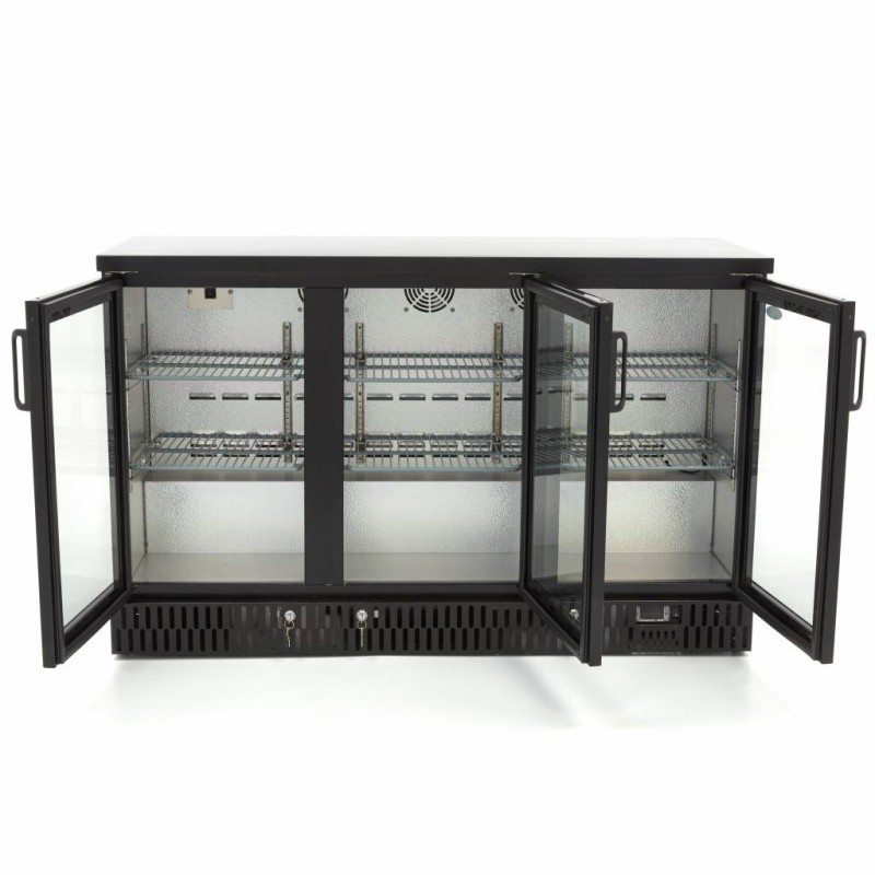 Drinks Fridge - 341L - 3 Hinged Doors - 6 Adjustable Shelves Drinks Fridge - 341L - 3 Hinged Doors - 6 Adjustable Shelves
