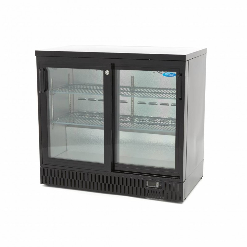 Drinks Fridge - 227L - 2 Sliding Doors - 4 Adjustable Shelve Drinks Fridge - 227L - 2 Sliding Doors - 4 Adjustable Shelve