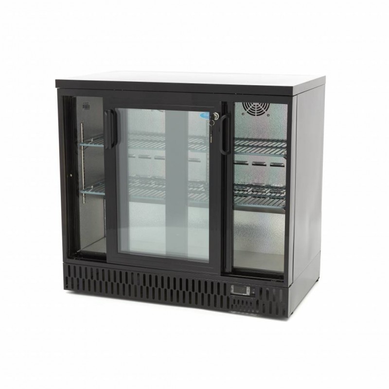 Drinks Fridge - 227L - 2 Sliding Doors - 4 Adjustable Shelve Drinks Fridge - 227L - 2 Sliding Doors - 4 Adjustable Shelve