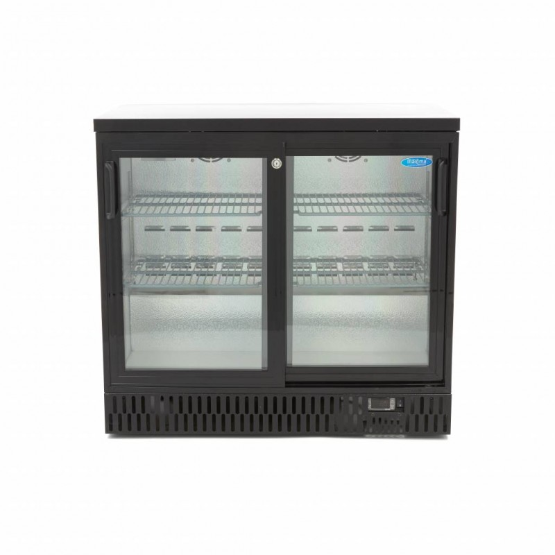 Drinks Fridge - 227L - 2 Sliding Doors - 4 Adjustable Shelve Drinks Fridge - 227L - 2 Sliding Doors - 4 Adjustable Shelve