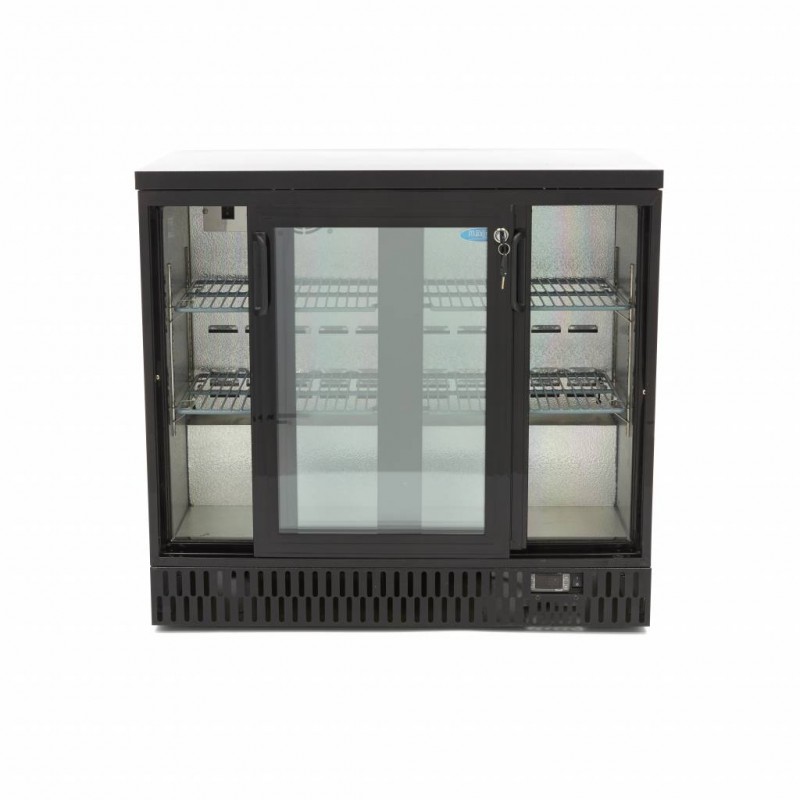 Drinks Fridge - 227L - 2 Sliding Doors - 4 Adjustable Shelve Drinks Fridge - 227L - 2 Sliding Doors - 4 Adjustable Shelve