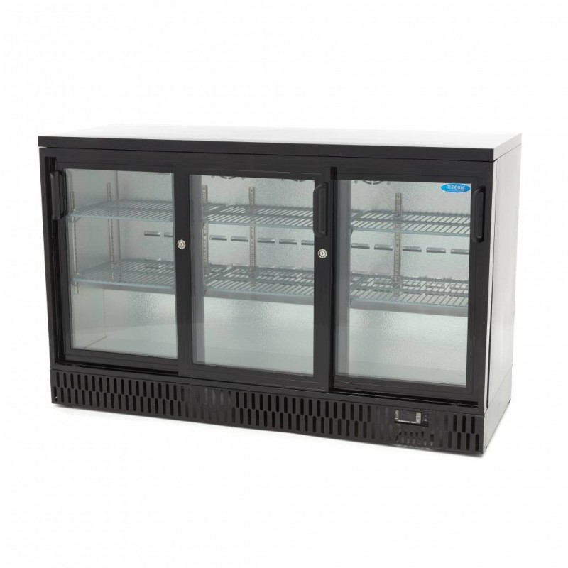 Drinks Fridge - 341L - 3 Sliding Doors - 6 Adjustable Shelve Drinks Fridge - 341L - 3 Sliding Doors - 6 Adjustable Shelve