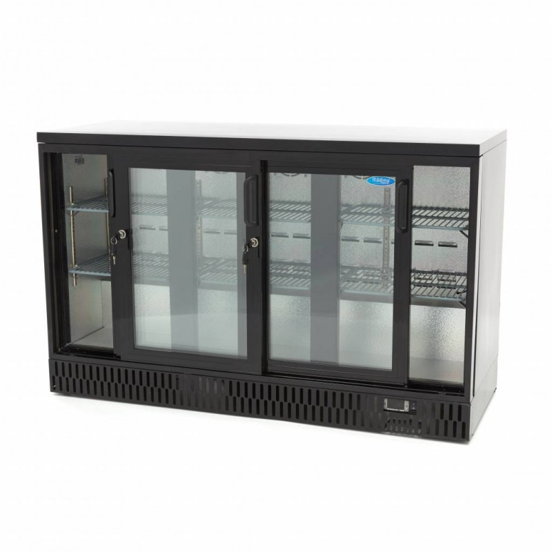 Drinks Fridge - 341L - 3 Sliding Doors - 6 Adjustable Shelve Drinks Fridge - 341L - 3 Sliding Doors - 6 Adjustable Shelve