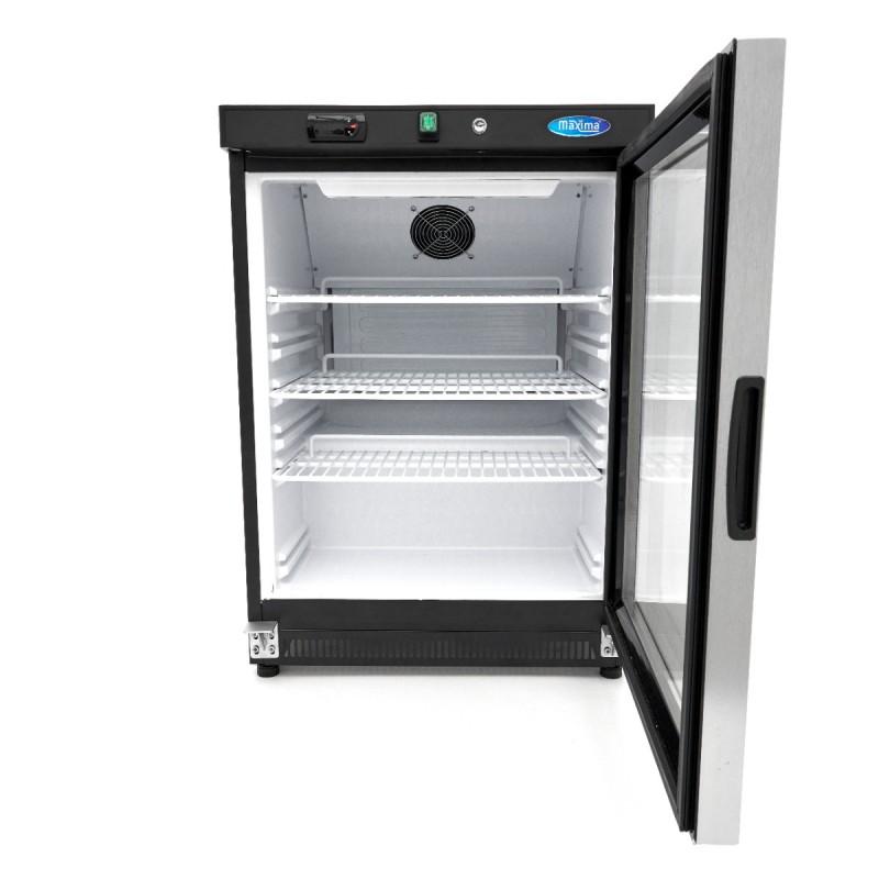 Fridge - 200L - Black - with Glass Door Fridge - 200L - Black - with Glass Door