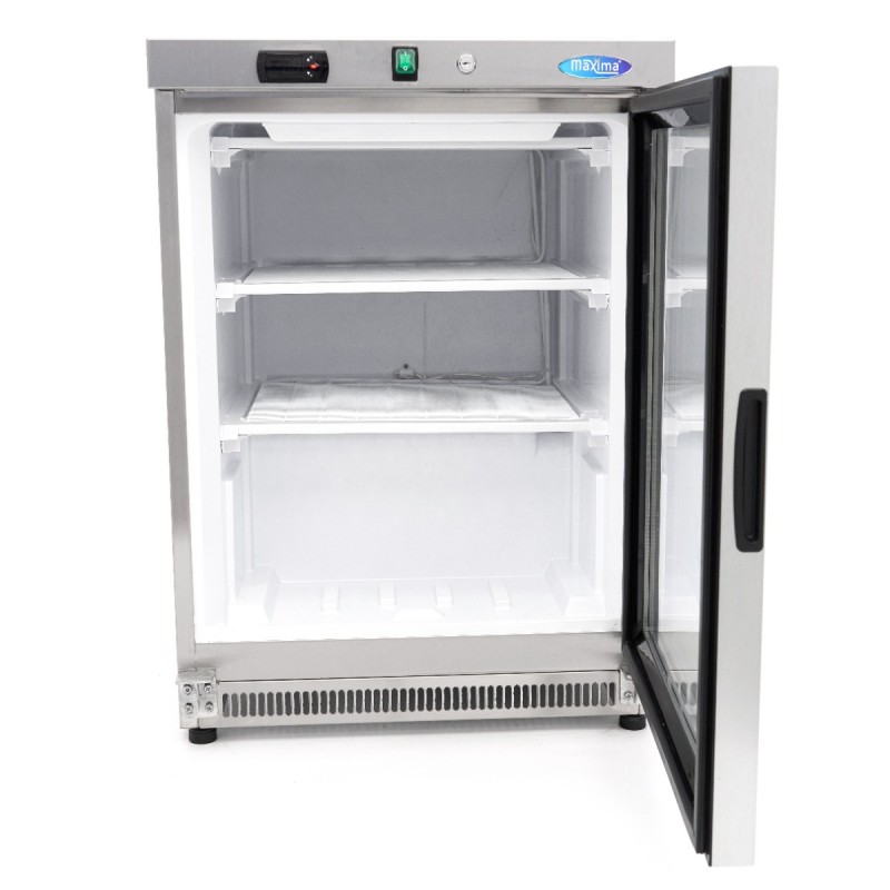 Freezer - 200L - Stainless Steel - with Glass Door Freezer - 200L - Stainless Steel - with Glass Door