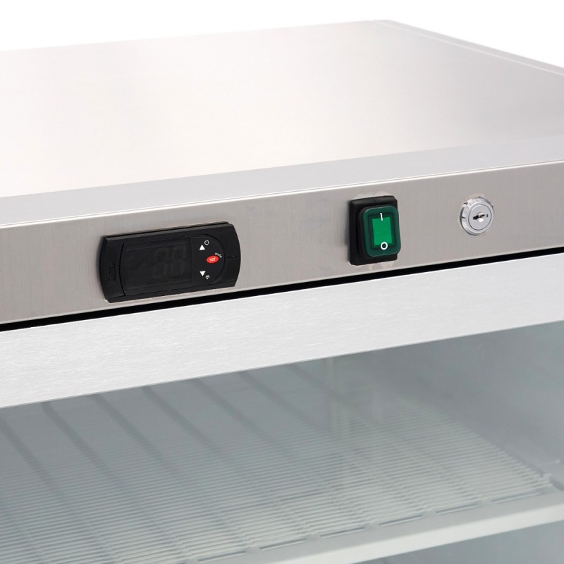 Freezer - 200L - Stainless Steel - with Glass Door Freezer - 200L - Stainless Steel - with Glass Door