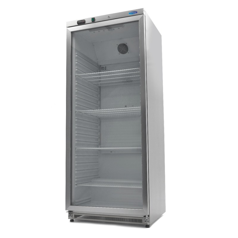 Fridge - 600L - Stainless Steel - with Glass Door Fridge - 600L - Stainless Steel - with Glass Door