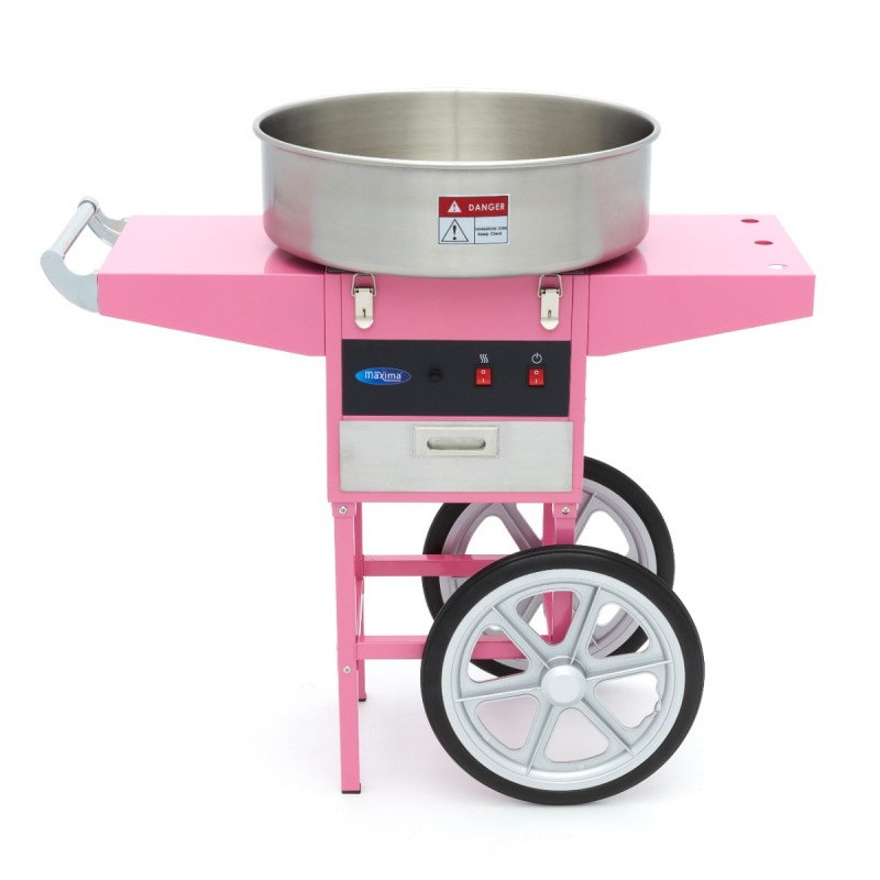 Candy Floss Machine 52cm Pink with Cart Candy Floss Machine 52cm Pink with Cart