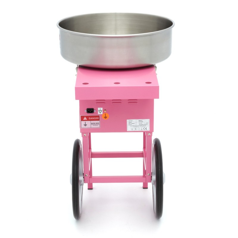 Candy Floss Machine 52cm Pink with Cart Candy Floss Machine 52cm Pink with Cart