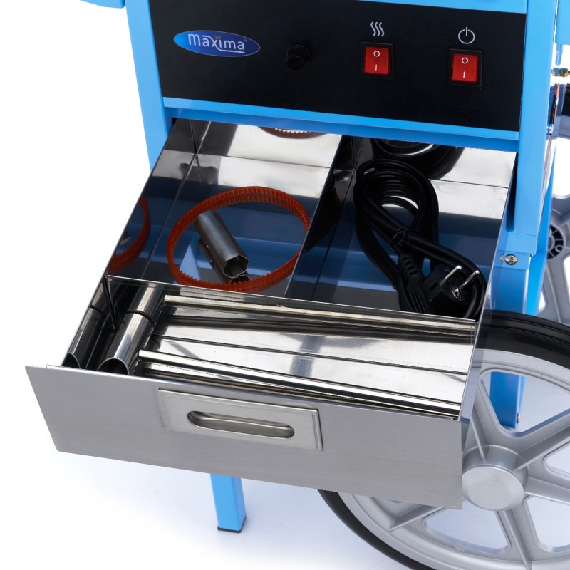 Candy Floss Machine 52cm Blue with Cart Candy Floss Machine 52cm Blue with Cart