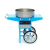 Candy Floss Machine 52cm  Blue with Cart