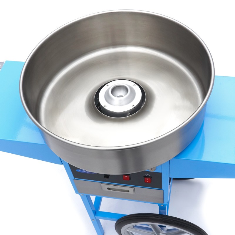 Candy Floss Machine 52cm Blue with Cart Candy Floss Machine 52cm Blue with Cart
