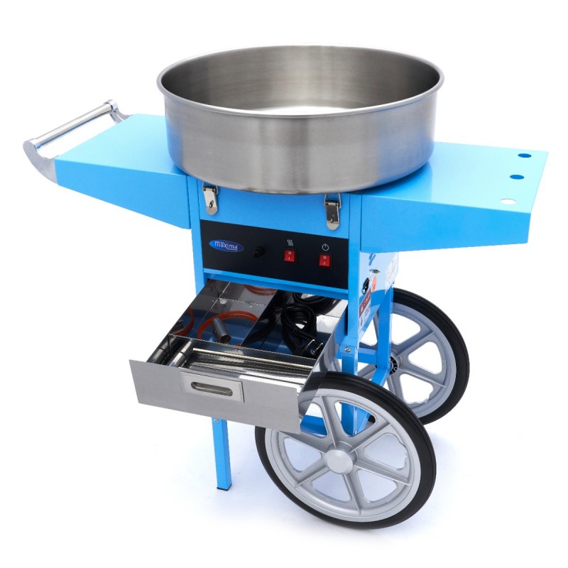 Candy Floss Machine 52cm Blue with Cart Candy Floss Machine 52cm Blue with Cart