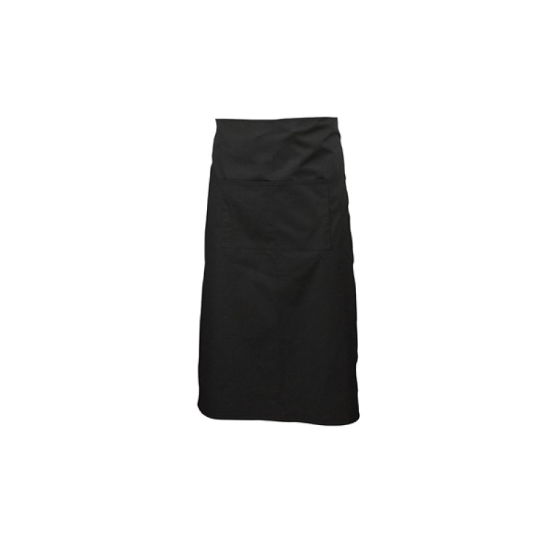 Black Waist Apron W/ Split Pocket 70cm Long Black Waist Apron W/ Split Pocket 70cm Long