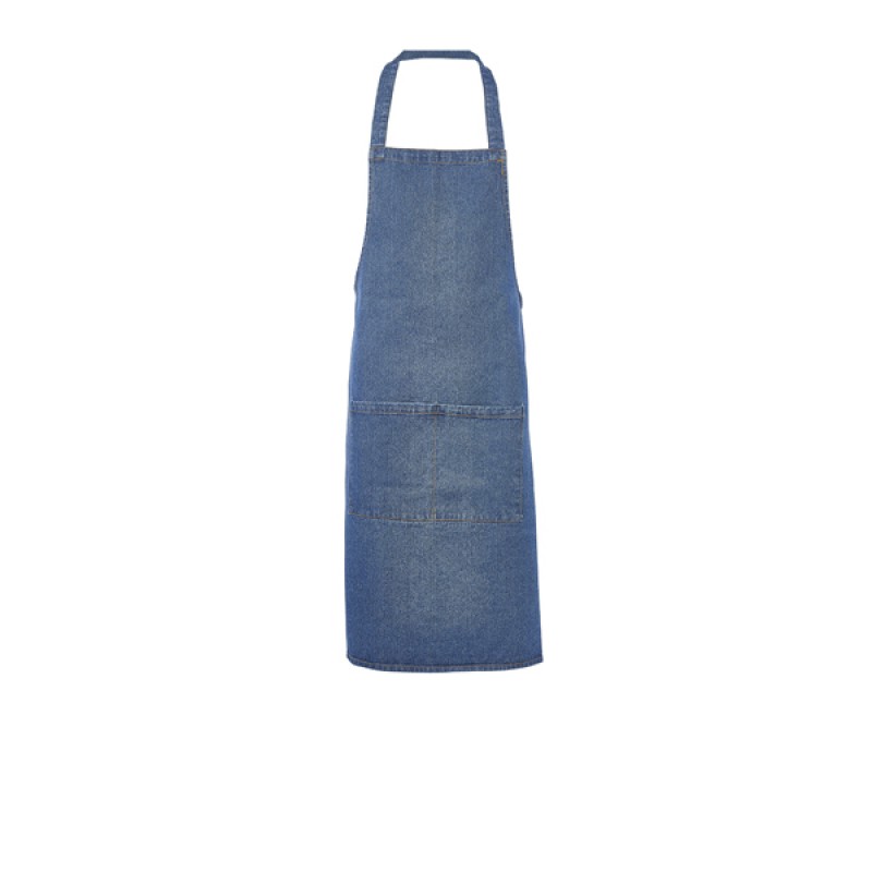 Washed Denim Bib Apron 70 x 90cm Washed Denim Bib Apron 70 x 90cm