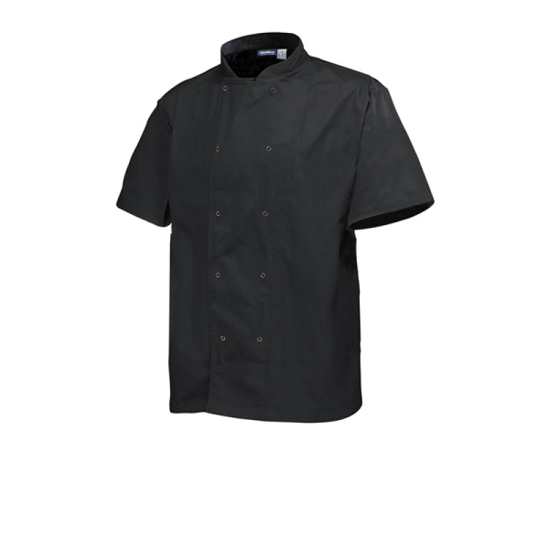 Basic Stud Jacket (Short Sleeve) Black XXL Size Basic Stud Jacket (Short Sleeve) Black XXL Size