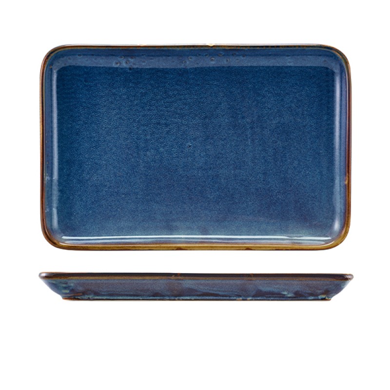 Terra Porcelain Aqua Blue Rectangular Platter 30 x 20cm Terra Porcelain Aqua Blue Rectangular Platter 30 x 20cm