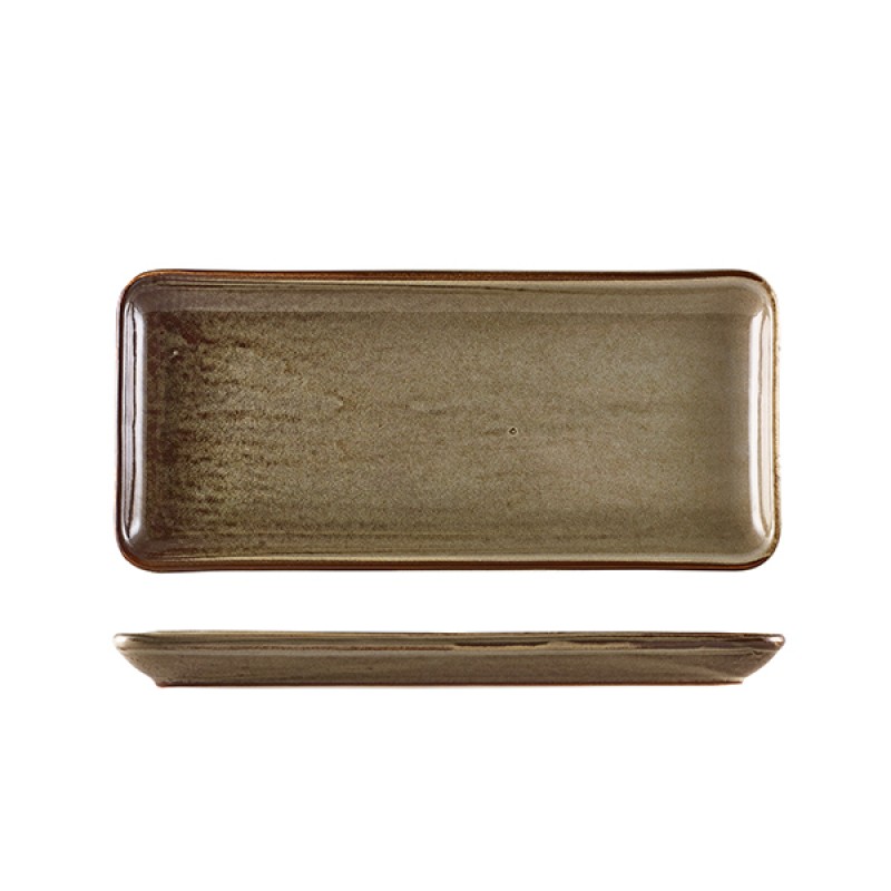 Terra Porcelain Grey Narrow Rectangular Platter 31 x 14cm Terra Porcelain Grey Narrow Rectangular Platter 31 x 14cm