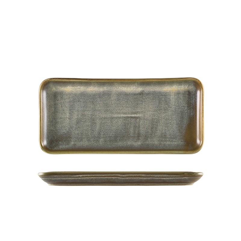 Terra Porcelain Matt Grey Narrow Rectangular Platter 27 x 12 Terra Porcelain Matt Grey Narrow Rectangular Platter 27 x 12