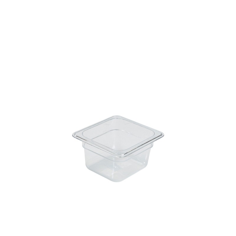 1/6 -Polycarbonate GN Pan 100mm Clear 1/6 -Polycarbonate GN Pan 100mm Clear