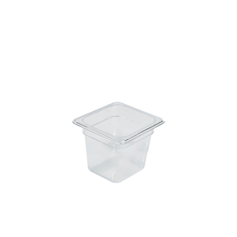1/6 -Polycarbonate GN Pan 150mm Clear 1/6 -Polycarbonate GN Pan 150mm Clear