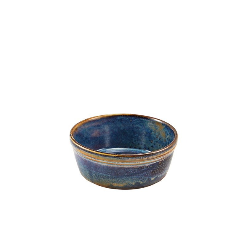 Terra Porcelain Aqua Blue Round Pie Dish 13.6cm Terra Porcelain Aqua Blue Round Pie Dish 13.6cm