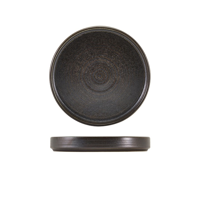 Terra Porcelain Black Presentation Plate 18cm Terra Porcelain Black Presentation Plate 18cm